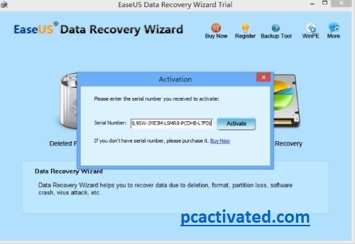 EaseUs Data Recovery Activation Key Updated License 2024